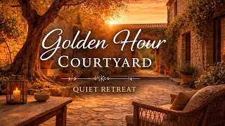 Golden Hour Courtyard 🌿 Quiet Mediterranean Retreat