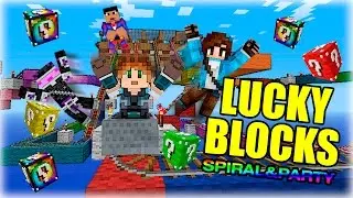 LUCKY BLOCKS SPIRALS & PARTY | Lucky Blocks Minigames! c/ Elyas, Sylkeka y Whitezunder | Lady Boss