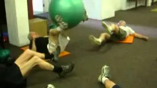 Teamwork exercises: medball
