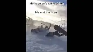 Be safe #skiing #crash #wintersport