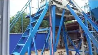 Fixed Concrete Batching Plant with skip hopper-2