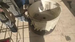 تعلم طريقة قص حلة غسالة اتوماتيك بحترف   فيديو2