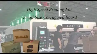 Corrugated carton flexo printer slotter rotary die cutter high speed for small size container