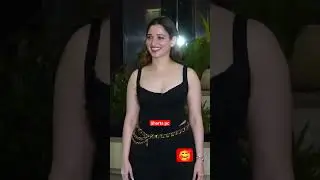 Tamanna Bhatia Looks So Cute Smile in Beautiful Black Outfit #tamanna #shorts