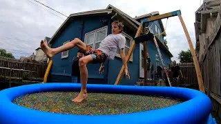1 Million Orbeez + Swimming Pool + Huge Swing