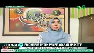 @TV9Official Lia Istifhama apresiasi penghapusan PR bagi peserta didik oleh Walikota Surabaya.