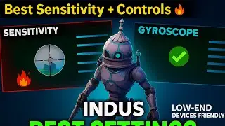 Indus की Best Settings ⚙️ | कमज़ोर फ़ोन पर भी Smooth Gameplay + Fast Aim!