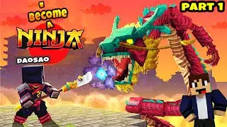 I become a NINJA in Crafting and Building (Part 1) | Ninja Journey | Daosao Gamers