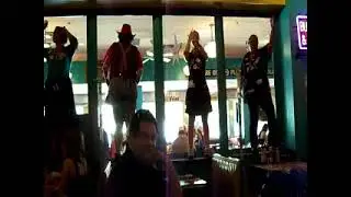 Performing servers at Ed Debevic's in Chicago Illinois.