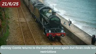 Nunney Castle returns to the mainline but faces code red restriction
