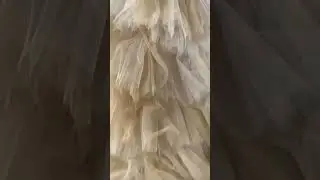 Long Train Flower Girl Dress Wedding and bridal - 6 foot long train ! Wow 🤩