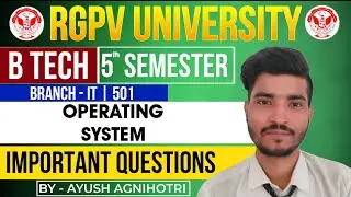 Operating System Important Questions | IT-501 | RGPV Exam 2025 | @EngineeringBoyz07