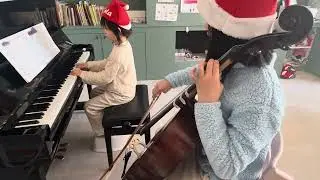 My First Piano Adventure, Christmas Book C, Once in Royal David's City. Piano. Cello. by R.A.C.