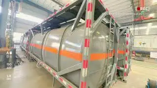 20ft Lined PE ISO Tank Containers For HCL Acid Chemicals 