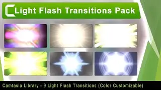Camtasia Transition - Light Flash Transitions Pack