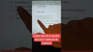 Codul secret al banilor &mdash; Cum să-ți calculezi numărul prosperității!