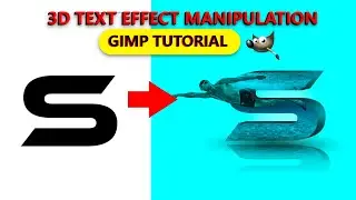 Gimp: 3d text effect manipulation in gimp