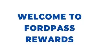 Добро пожаловать в программу вознаграждений FordPass