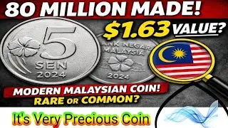 Malaysia 5 Sen 2024 Coin Value | Modern Coin Worth $1.63?