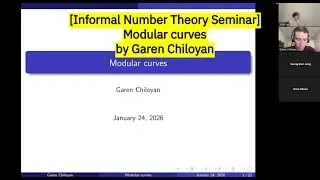 [Informal Number Theory Seminar] Modular curves by Garen Chiloyan