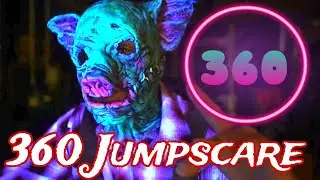360 video  (pig face) Terror 360 vr video