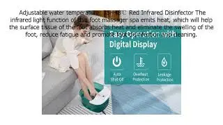 Special Discount on Foot Spa, Turejo Foot Bath Massager with Heat O₂ Bubbles Vibration 6 in 1