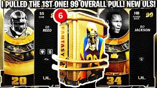 WE PULLED THE 1ST ONE! 99 OVERALL PULL! ULTIMATE LEGENDS LTD ED REED, BO JACKSON, AND BRUCE SMITH!