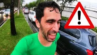 O perigo de correr na chuva na rua #blackFriday