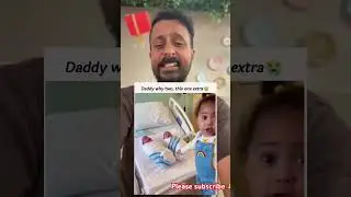 Daddy why two this one extra 🤪. #baby #father #mother #family