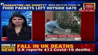 Agra: Essentials Including Food Packets Left Outside Gate; Quarantined People Gather
