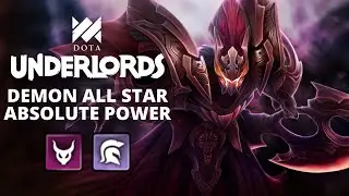 Absolute Power of Demon All-Star Build, Blessed by RNG | Dota Underlords Standard Match