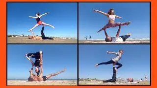 How to do ❓ strange acroyoga poses! 😜 Compilation.