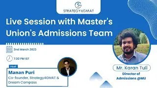 All About Master's Union Admissions- Live Session with Adcom