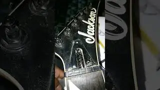 setting up a electric guitar Jackson JS22 #guitar #music #musicalinstrument #guitarsetup