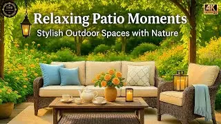 Relaxing Patio Moments | Stylish Outdoor Spaces with Nature