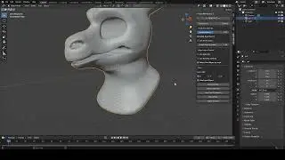 (7/8) Preparing a 3D printed fursuit base for patterning with Pandafold Blender & QuadRemesher