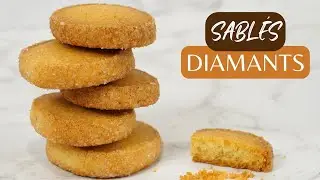 Sparkling Shortbread Cookies | Sabl&eacute;s Diamants
