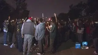 Family and friends gathered to remember 21-year-old Cedric Towe