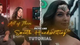 FicTic Like Handwriting Text | Alight Motion | Tutorial (+Preset)