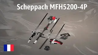 Débroussailleuse à essence Scheppach MFH5200-4P | TEST | Français
