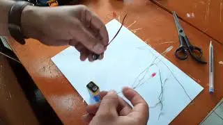 Encender DOS DIODO LED CON BATERIA DE 9 VOLTIOS