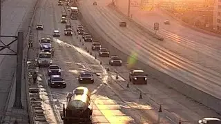 I-95 lanes closed after abandoned motorcycle causes crash, fire