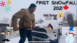 First Snowfall Of 2021 | Alberta | Canada | Car Covered In Snow | Canadian Winter | Canada Life