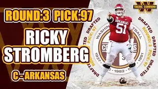 Washington Commanders Draft Picks: Round:3 Pick:97 Ricky Stromberg
