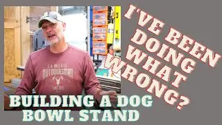 DIY Build a dog bowl stand