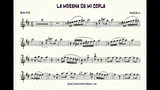 La Morena de Mi Copla  Pasodoble - Partitura Saxo Alto