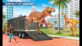 Angry Dino Zoo Transport Animal Transport Truck