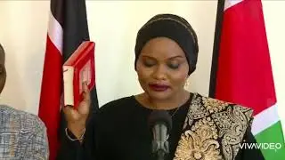MS Mumina Bonaya taking Oath of office as Chief Administrative Secretary for Education!