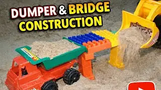 Bulldozer  Loading Dumper  | Bridge Construction | Toys BaBY TooN