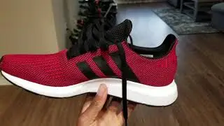 Adidas Swift run (Red/black) on foot review
